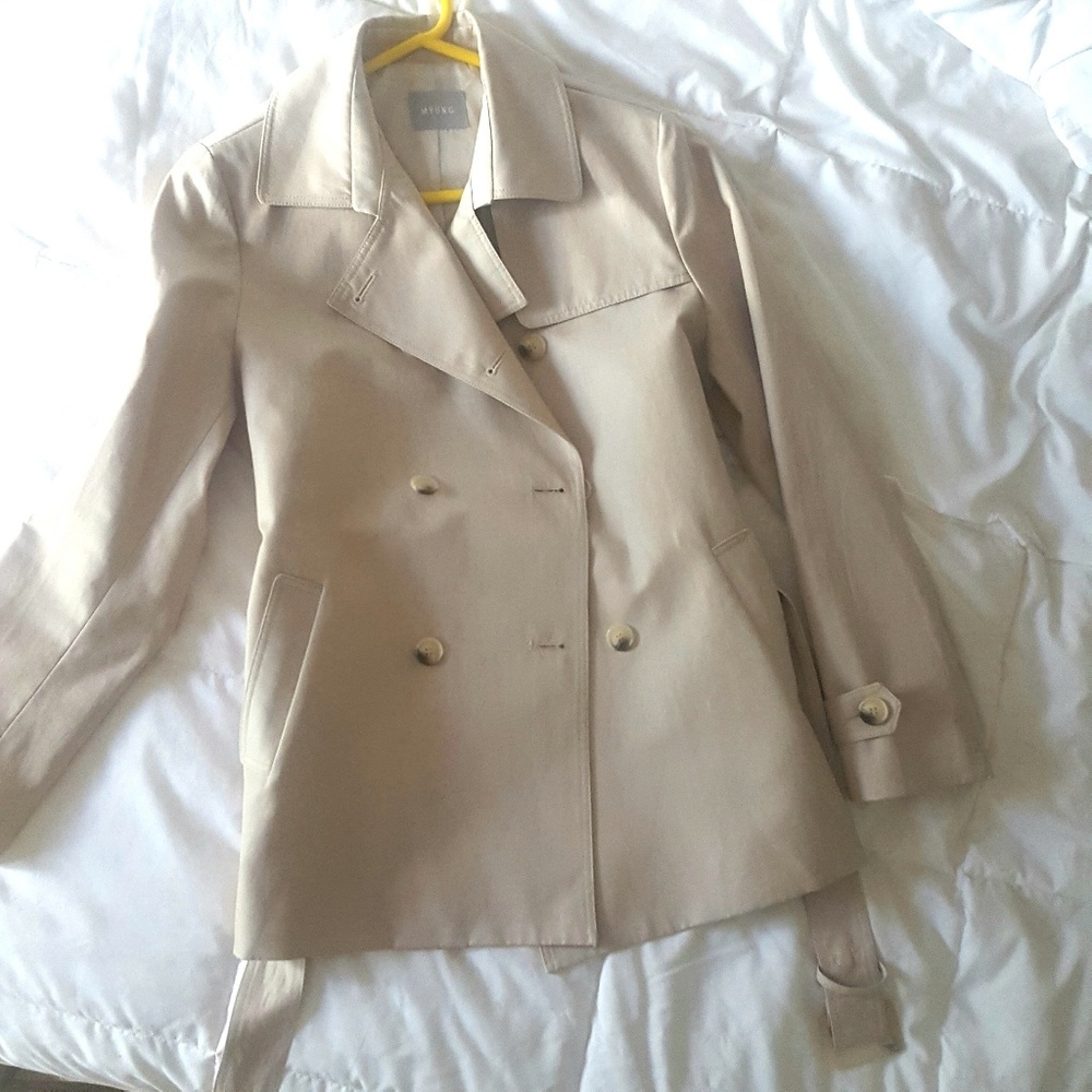 Classic cream trench coat